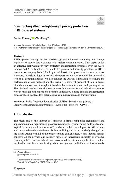 Constructing effective lightweight privacy protection in RFID 